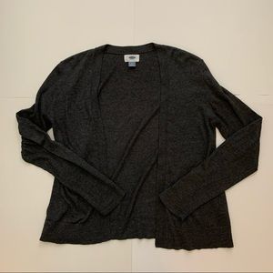 Dark Grey Old Navy Open Front Cardigan Sweater